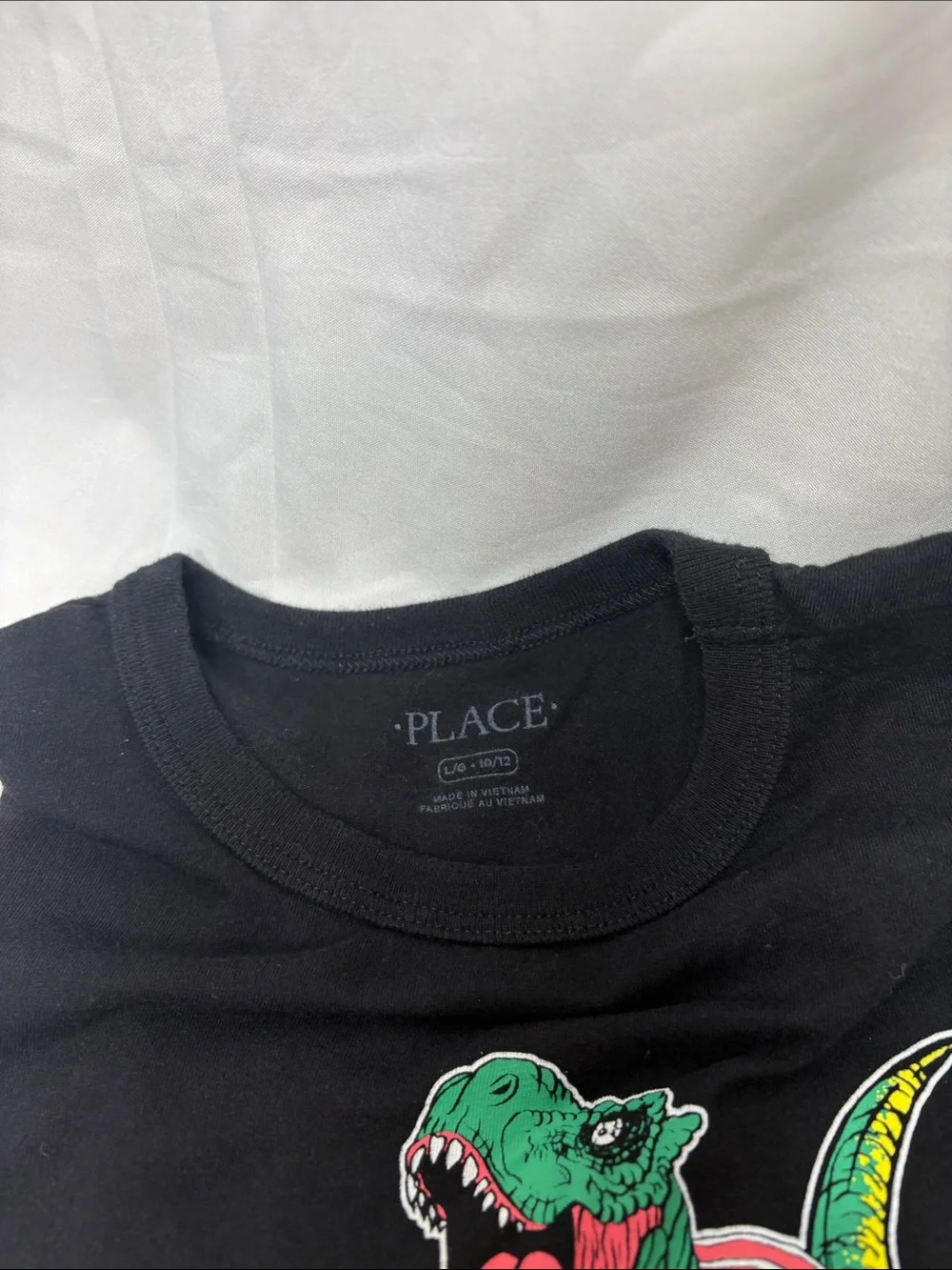 The Children's Place Black Dino Bus Graphic Tee with Yellow Accents